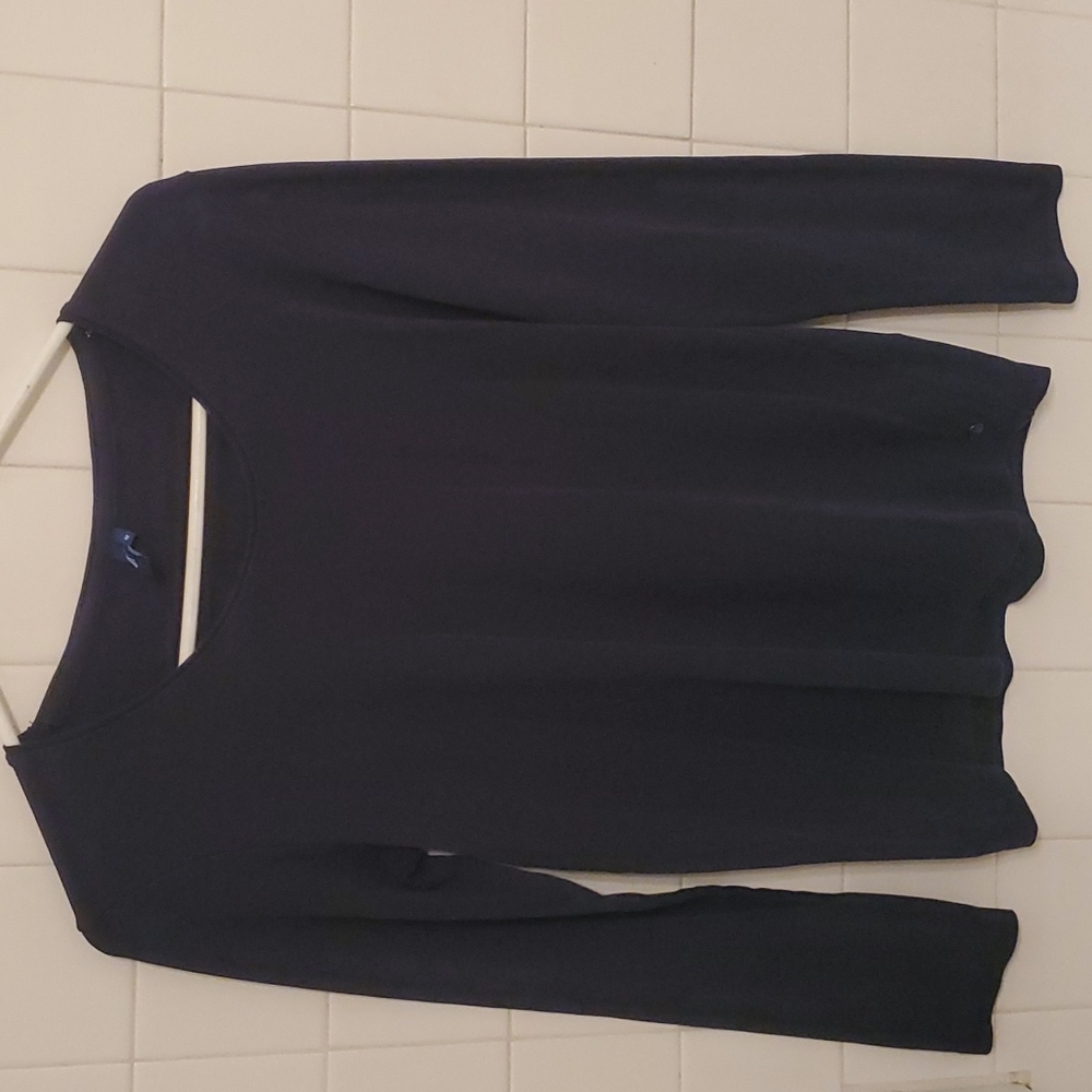 Cecil Women's 100% Cotton Navy Blue Long Sleeved T-shirt Size M